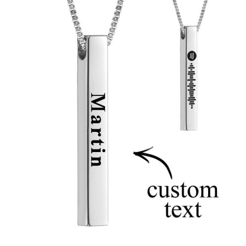 AU$27.95

SKU:PNL648A

Choose your favorite song/album and turn it into a beautiful custom song necklace.
You can add a Spotify code! As soon as you scan the code on Spotify your song will instantly begin to play.
Your order will be handled as soon as we receive the customization details, and it will be shipped out within 5-7 days! We will try our best to turn out an adorable piece as precisely as desired. Please do not hesitate to contact us if you need any help. We will definitely assist you with our rich experience!

View:https://mademine.com.au/products/spotify-code-music-necklace-custom-name-3d-engraved-vertical-bar-necklace-stainless-steel?variant=42211804840163